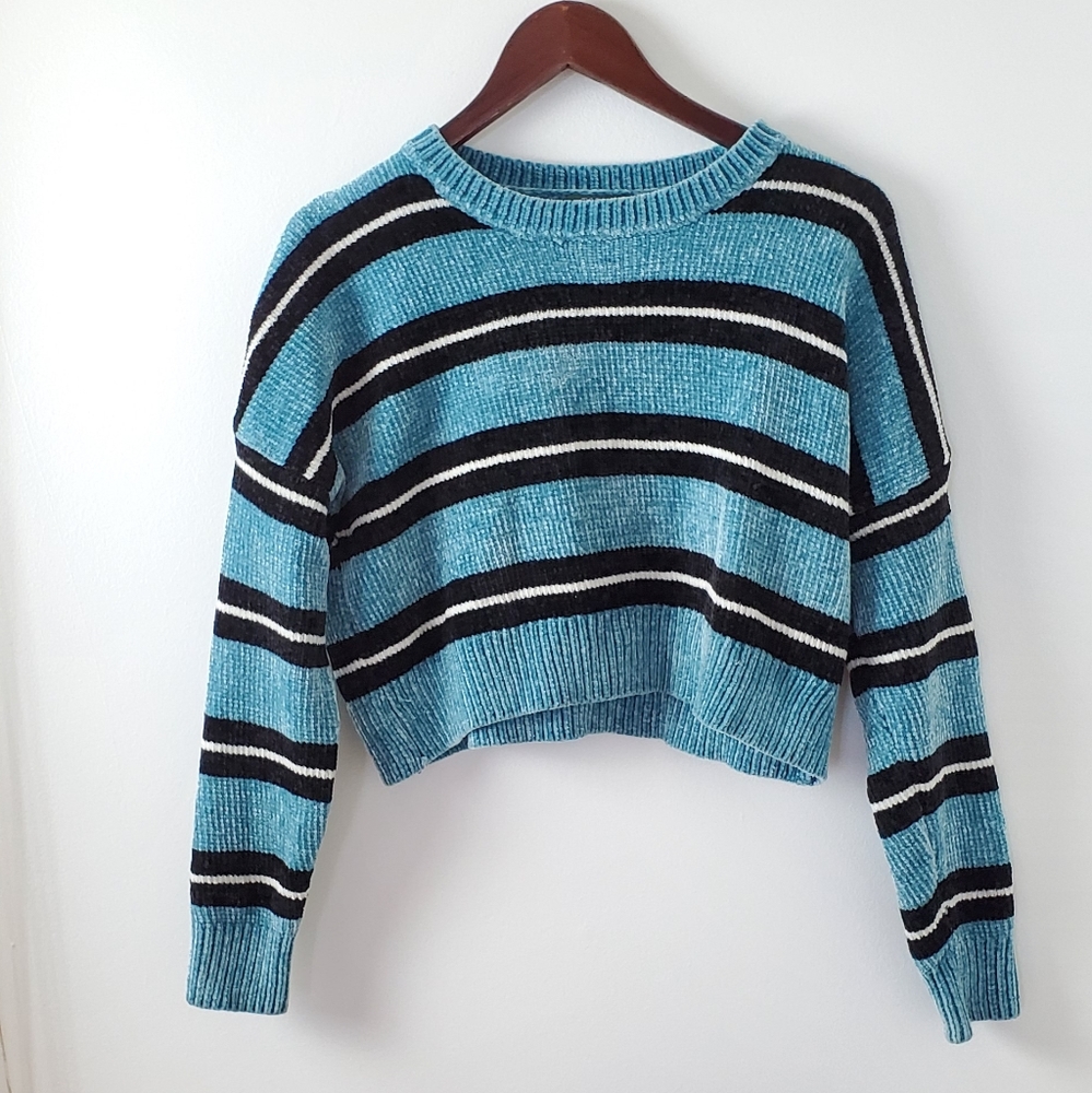 Wild Fable Chenille Ribbed Cropped Sweater